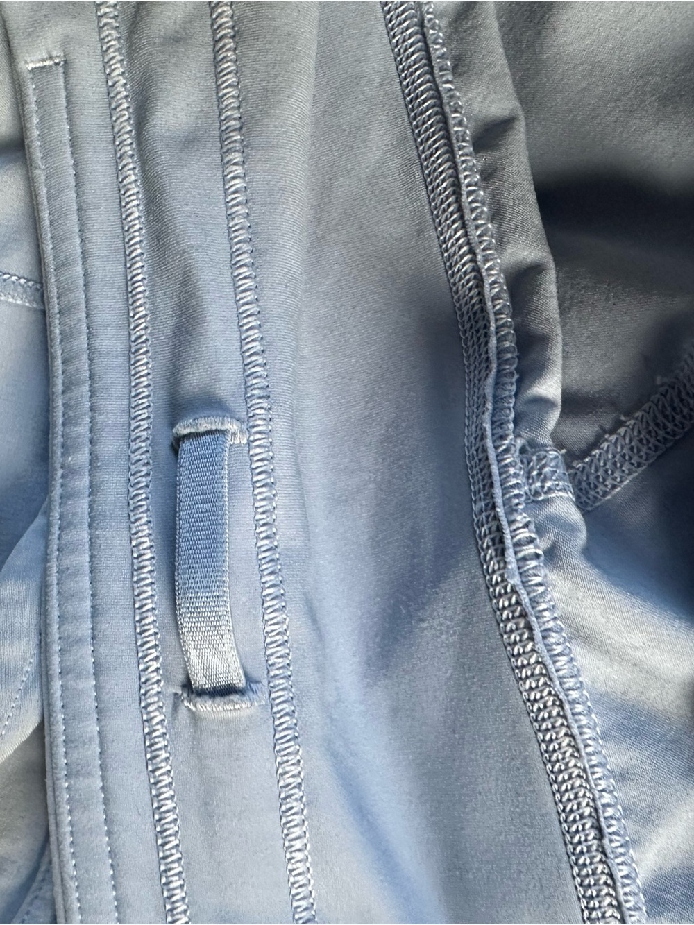 Lululemon Light Blue Athletic Shorts Skort Zip Pocket Size 12 - Picture 6 of 7